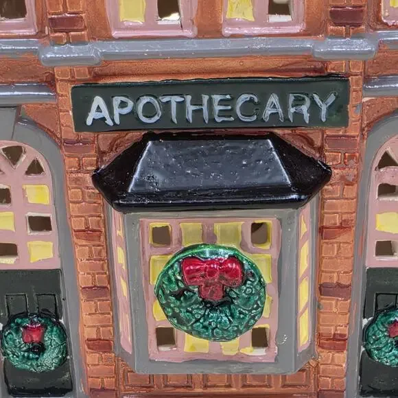Department 56 The Original Snow Village Apothecary & Light Cord VTG 1986 5076-8 - Picture 15 of 16
